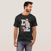T-shirt Stethoscope Aimer Pâques Infirmière Vie Oeuf Lapin (Devant entier)