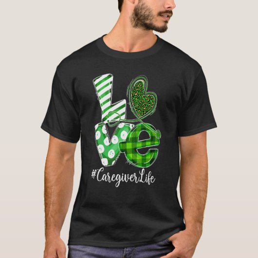 T-shirt Stethoscope Amour Soignant Imprimé Léopard Saint-P (Devant)