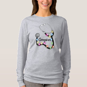 T-shirt Stethoscope Avec Lumières De Noël Joyeux Noël Infi