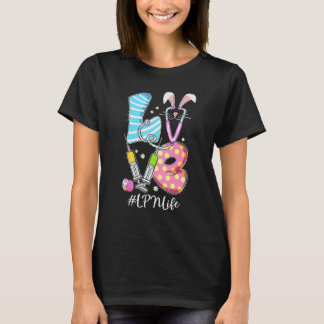 T-shirt Stéthoscope d'amour Lapin de vie Lpn Infirmière de