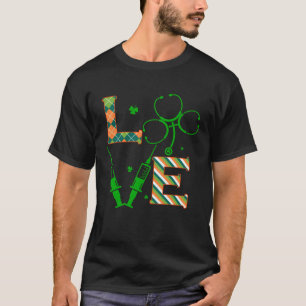 T-shirt Stéthoscope d'amour Seringue Vie d'infirmière St P