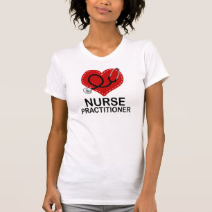T-shirt Stéthoscope de coeur de praticienne d'infirmière