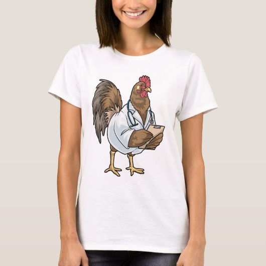 T-shirt Stéthoscope de poulet (Devant)