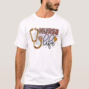 T-shirt Stethoscope Graphisme Infirmières Semaine de la Jo