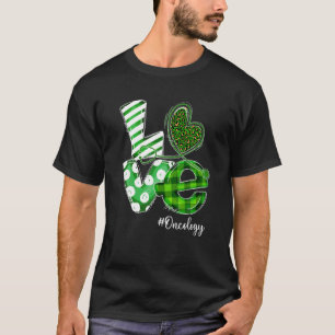 T-shirt Stethoscope Love Oncologie Infirmière Plaid St pat