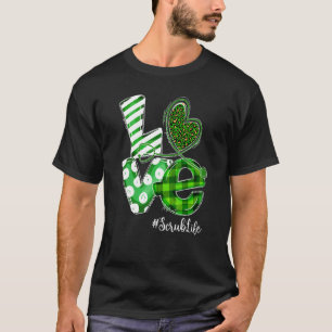 T-shirt Stethoscope Love Scrub Life Nurse Plaid St Patrick