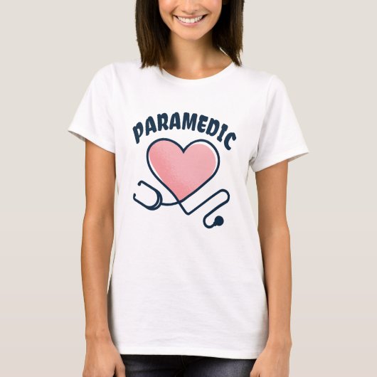 T-shirt Stethoscope paramétrique avec coeur (Devant)