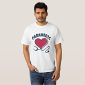 T-shirt Stethoscope paramétrique avec coeur (Devant entier)