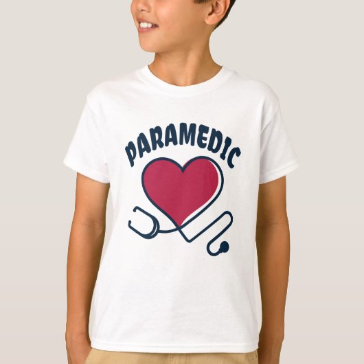 T-shirt Stethoscope paramétrique avec coeur (Devant)