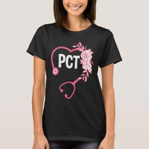 T-shirt Stéthoscope Pct Design Technicien en soins aux pat