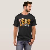 T-shirt Stethoscope PEDS Infirmière Automne Yall Automne F (Devant entier)