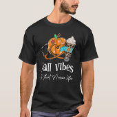 T-shirt Stethoscope Pumkin Appelez Vibes Qui Infirment Vie (Devant)