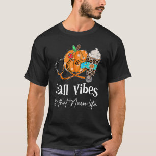 T-shirt Stethoscope Pumkin Appelez Vibes Qui Infirment Vie