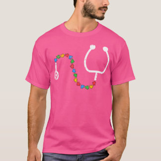 T-shirt Stethoscope Sensibilisation sur l'autisme Médicale