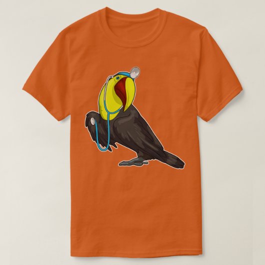T-shirt Stethoscope Toucan (Design devant)