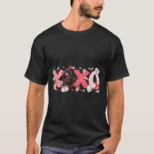 T-shirt Stéthoscope Xoxo Saint-Valentin Infirmière As Infi