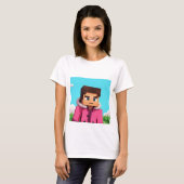 T-shirt Steve de Minecraft (Devant entier)