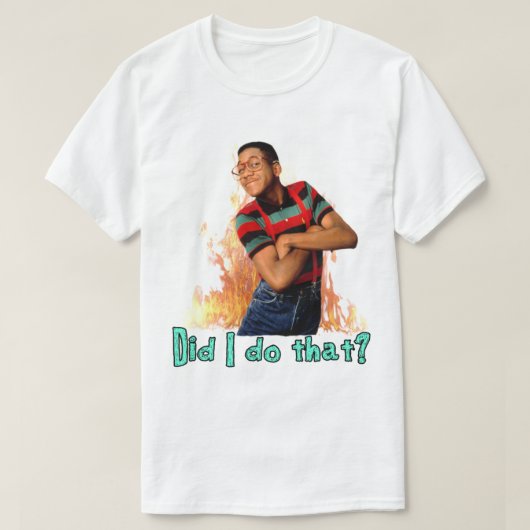 T-shirt Steve Urkel- Ai-je fait ça ? (Design devant)