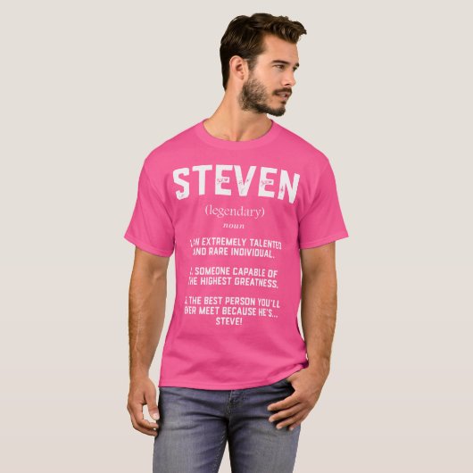 T-shirt Steven Definition Funny Talented Great Steve Cospl (Devant entier)