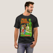 T-shirt Steven Rhodes Don't Talk To Strangers Alien Retro  (Devant entier)