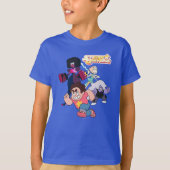 T-shirt Steven Universe | Crystal Gem Group Action (Devant)