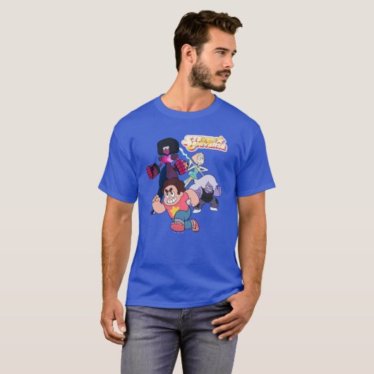 T-shirt Steven Universe | Crystal Gem Group Action (Devant entier)