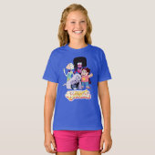 T-shirt Steven Universe | Crystal Gem Group Huddle (Devant entier)