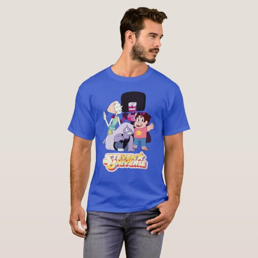 T-shirt Steven Universe | Crystal Gem Group Huddle (Devant entier)