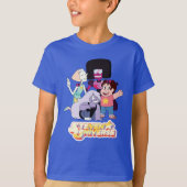 T-shirt Steven Universe | Crystal Gem Group Huddle (Devant)