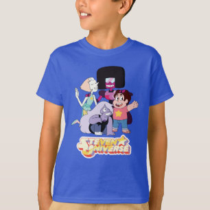T-shirt Steven Universe   Crystal Gem Group Huddle