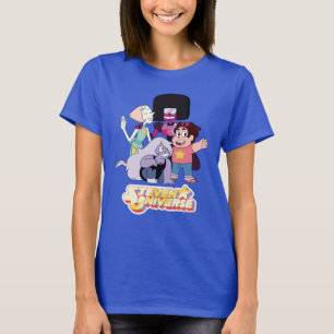 T-shirt Steven Universe Crystal Gem Group Huddle