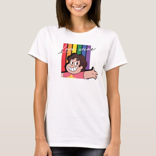 T-shirt Steven Universe - L'amour gagne (Devant)