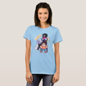 T-shirt Steven Universe | Pose du groupe Crystal Gem (Devant entier)