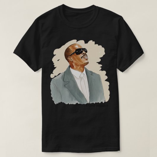 T-shirt Stevie Wonder Fan Art 1 (Design devant)