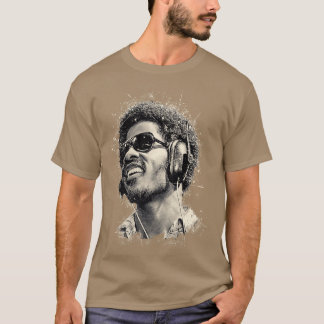 T-shirt Stevie Wonder sunglass