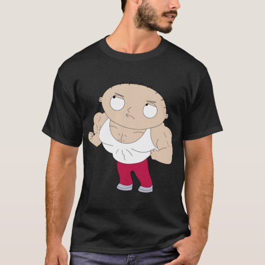 T-shirt Stewie gym friends (Devant)