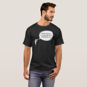 T-shirt Stick de texte personnalisé Figure Shouting Man (Devant entier)