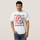 T-SHIRT STICK-IT TO WALL STREET JOINDRE L'OCCUPATION (Devant entier)