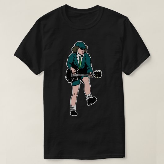 T-shirt Sticker Angus Young (Design devant)