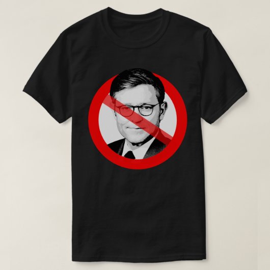 T-shirt Sticker Anti Mike Johnson (Design devant)