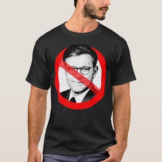 T-shirt Sticker Anti Mike Johnson (Devant)