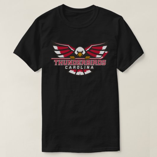 T-shirt Sticker Carolina Thunderbirds (Design devant)