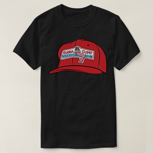 T-shirt Sticker Casquette Bubba Gump Shrimp Co. (Design devant)