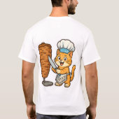 T-shirt Sticker Chef Chat Shawarma (Dos)