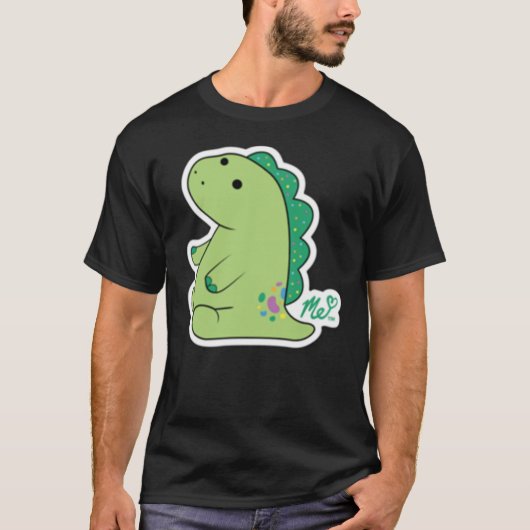 T-shirt Sticker Dinosaur (Devant)