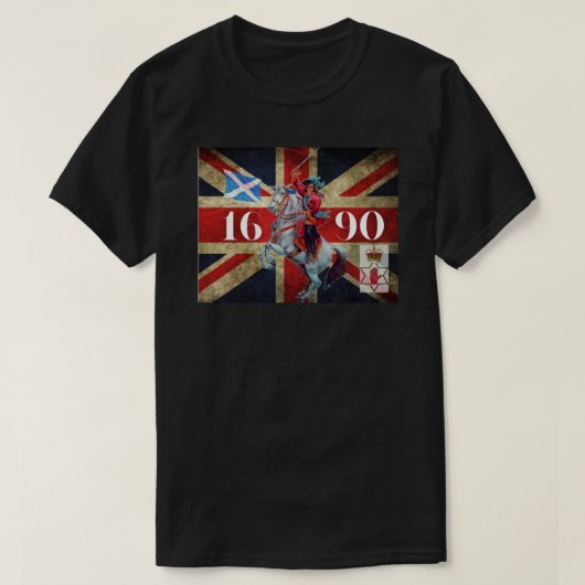 T-shirt Sticker du roi William d'Orange (Design devant)