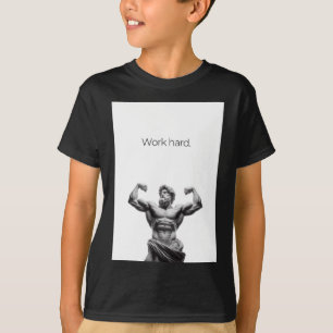 T-shirt Sticker dur de travail1