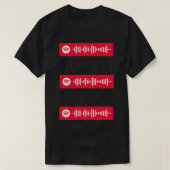 T-shirt Sticker FDT par YG Spotify Code x3 (Design devant)