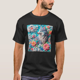 T-shirt Sticker Fox 3d