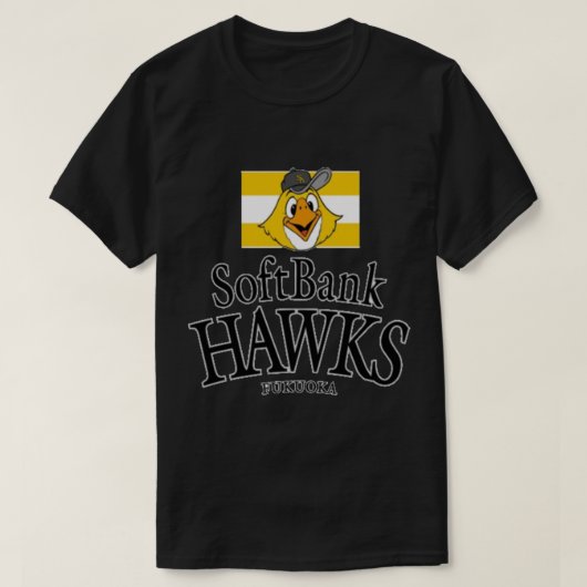 T-shirt Sticker Fukuoka Soft Bank Hawks (Design devant)